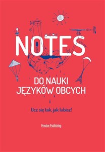 Notes do nauki języków obcych czerwony