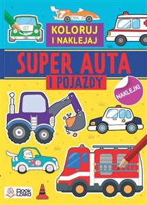 Super auta i pojazdy Kolorowanki z naklejkami - Księgarnia Niemcy (DE)