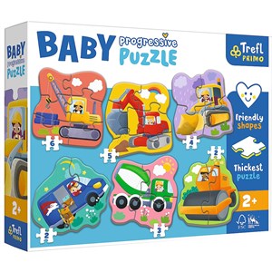 Puzzle Baby Progressive Pojazdy 44004 - Księgarnia UK