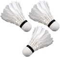 Lotka badminton z piór 3szt biała 