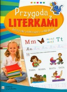 Przygoda z literkami Edukacja przedszkolaka Książeczka edukacyjna z naklejkami