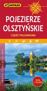 Mapa Pojezierze Olsztyńskie część południowa