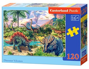 Puzzle Dinosaur Volcanos