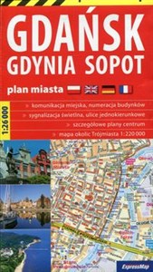 Gdańsk Gdynia Sopot plan miasta 1:26 000 - Księgarnia Niemcy (DE)