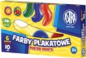 Farby plakatowe Astra 6 kolorów 10 ml - 