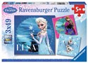 Puzzle Kraina Lodu Eelsa Anna i Olaf 3x49 - 