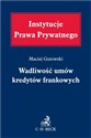 Wadliwość umów kredytów frankowych