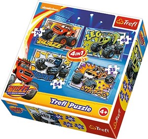 Puzzle Blaze i jego przyjaciele 4w1