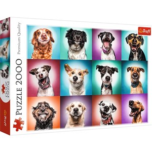 Puzzle 2000 Zabawne psie portrety II 27119 - Księgarnia UK