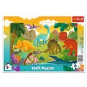 Puzzle 15 ramkowe Dinozaury 31359 - 