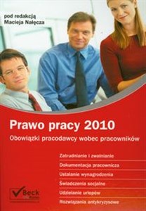 Prawo pracy 2010 Obowiązki pracodawcy wobec pracowników - Księgarnia UK