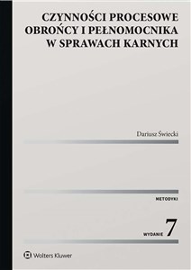 Czynności procesowe obrońcy i pełnomocnika w sprawach karnych - Księgarnia Niemcy (DE)