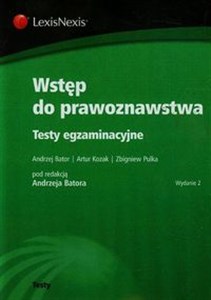 Wstęp do prawoznawstwa Testy egzaminacyjne