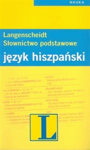 L. Słownictwo podstawowe Język hiszpański Słownik przedmiotowy do samodzielnej nauki najważniejszych słów