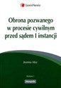 Obrona pozwanego w procesie  cywilnym przed sądem I instancji - Joanna May