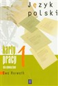 Świat w słowach i obrazach 1 Język polski Karty pracy Gimnazjum