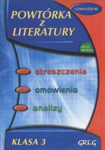 Powtórka z literatury 3 Gimnazjum