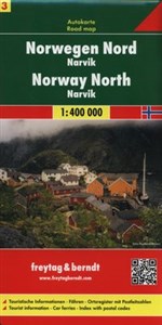 Norwegia część północna Narvik 1:400 000 - Księgarnia UK