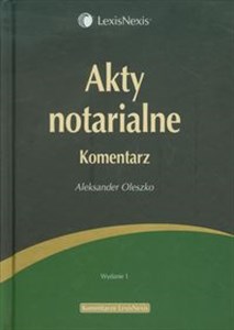 Akty notarialne Komentarz - Księgarnia Niemcy (DE)