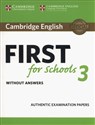 Cambridge English First for Schools 3 Student's Book without Answers