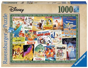 Puzzle 2D 1000 Stare plakaty z filmów Disney 19874